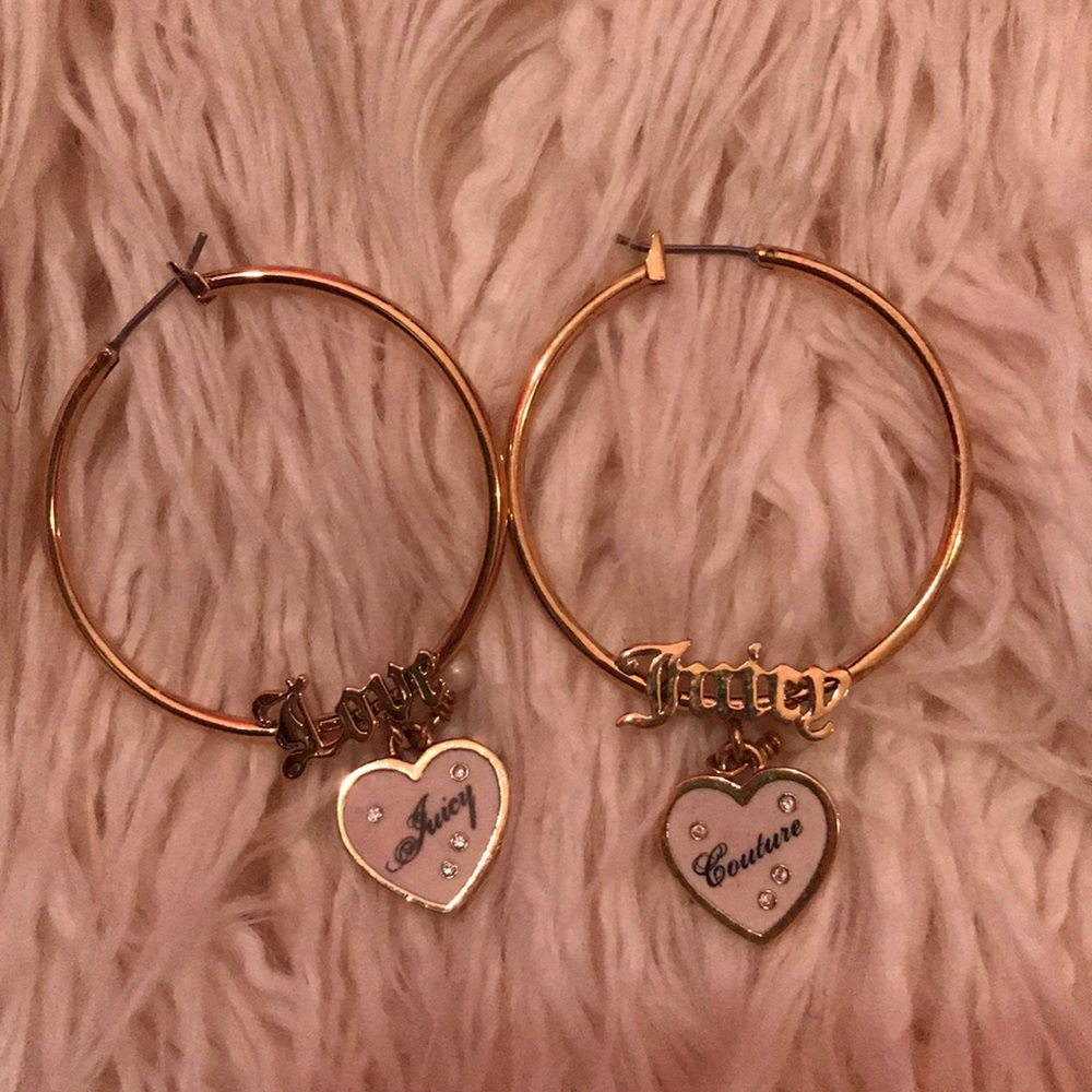 Juicy Couture hoop earrings